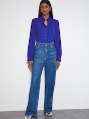 Monsoon Blue Cecily Ruffle Blouse - Image 2 of 3