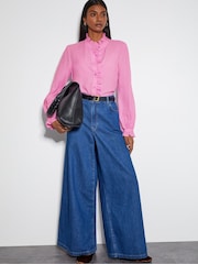 Monsoon Pink Cecily Ruffle Blouse - Image 2 of 5