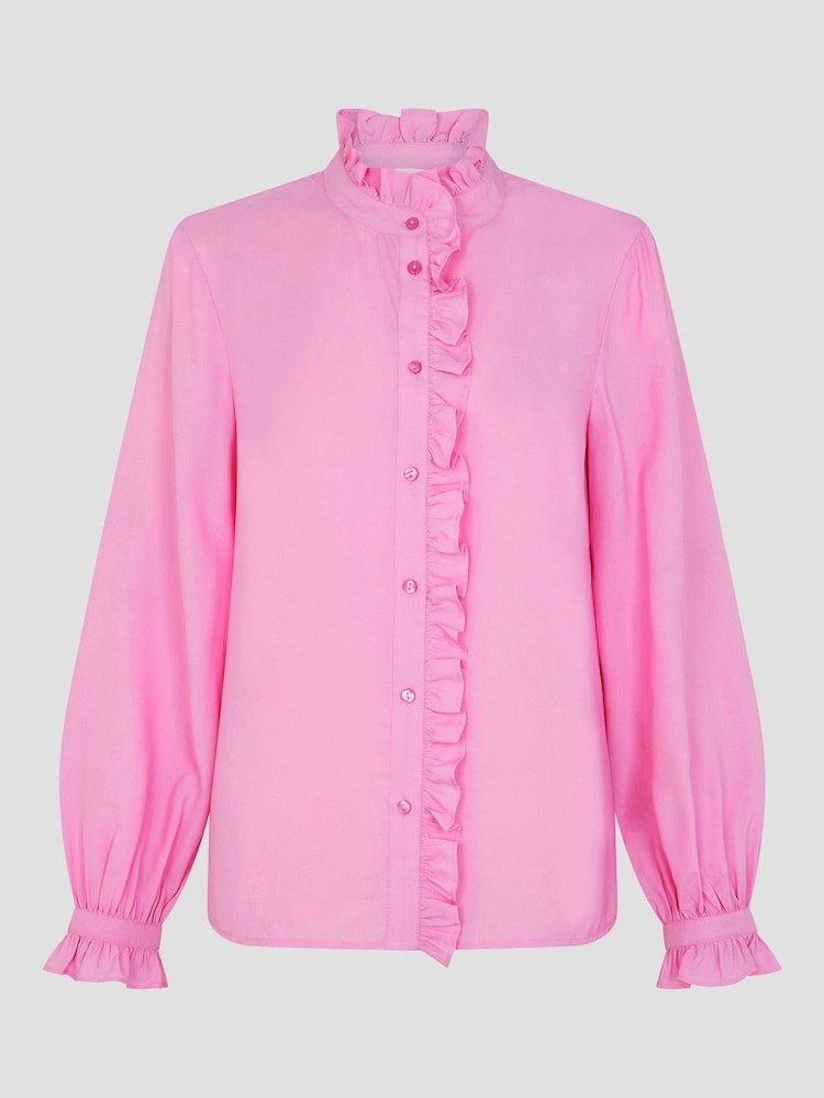 Monsoon Pink Cecily Ruffle Blouse - Image 5 of 5