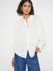 Monsoon White Fifi Frill Collar Shirt - Image 1 of 3