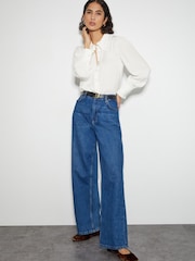 Monsoon White Fifi Frill Collar Shirt - Image 2 of 3