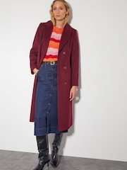 Monsoon Pink Sasha Scallop Stripe Sweater Vest - Image 4 of 5