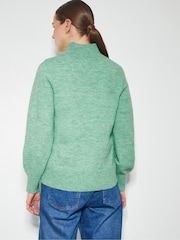 Monsoon Green Connie Half Button Jumper - Image 2 of 3