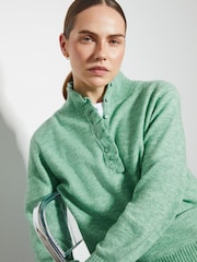 Monsoon Green Connie Half Button Jumper - Image 3 of 3