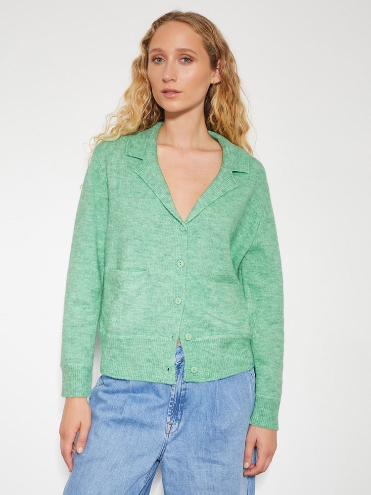 Monsoon Cora V-izrez; z V-izrezom Collared pletena jopa - Slika 1 iz 4
