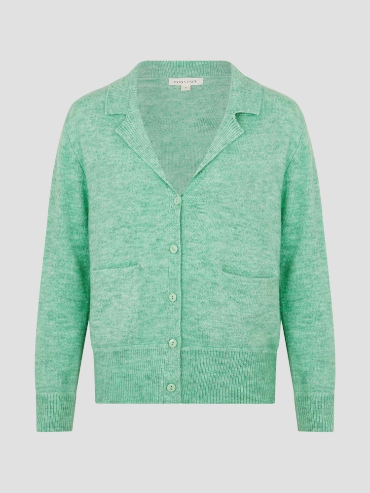 Monsoon Cora V-izrez; z V-izrezom Collared pletena jopa - Slika 4 iz 4