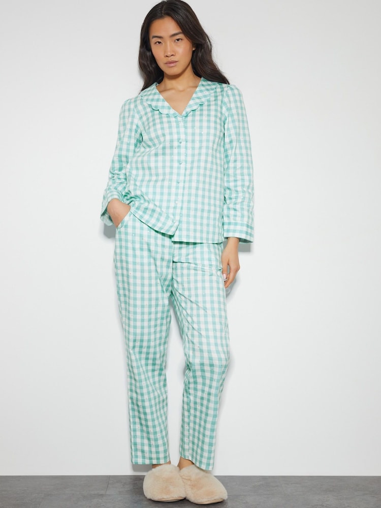 Conjunto de pijama de algodón 100 % a cuadros Clementine de Monsoon - Imagen 1 de 4 Conjunto de pijama de algodón 100 % a cuadros Clementine de Monsoon - Imagen 1 de 4