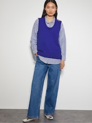 Monsoon Blue Nora Scoop Neck Sweater Vest - Image 2 of 4