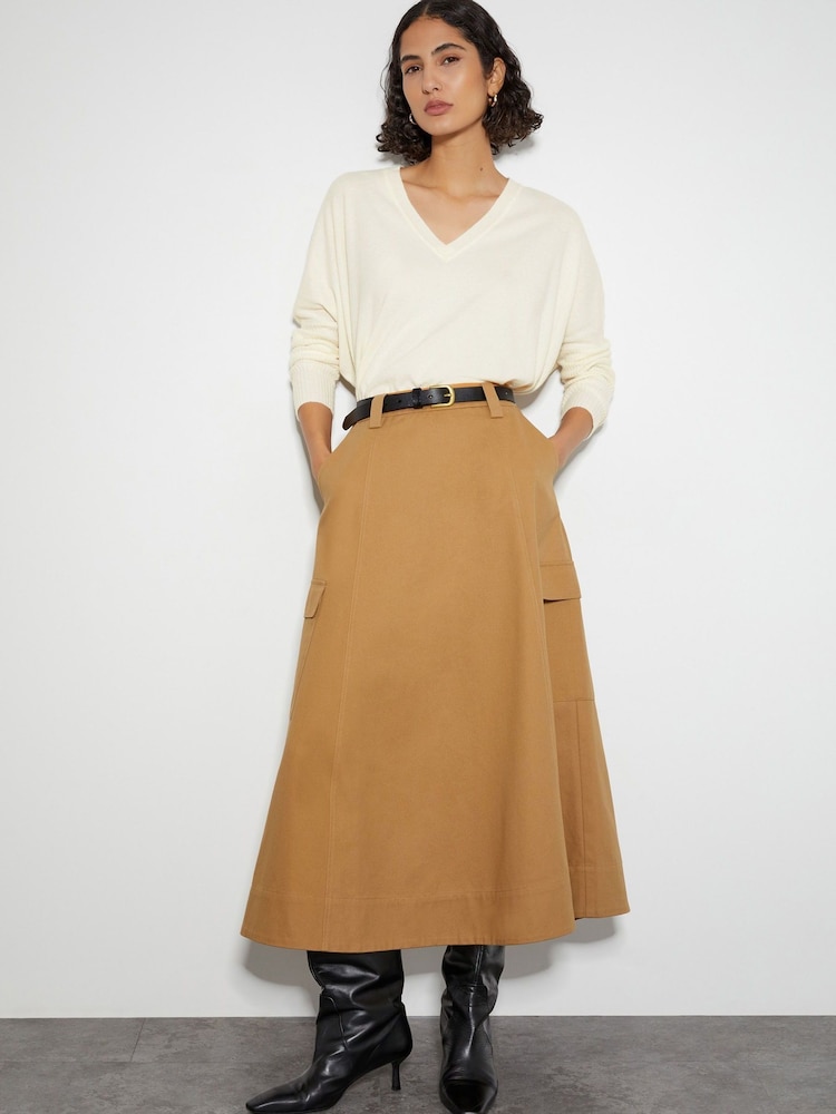 Monsoon Natural Vicki V-Neck Jumper - Image 4 of 4