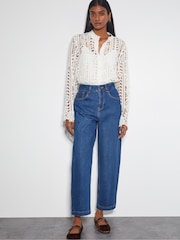 Monsoon Natural Lottie Lace Shirt - Image 3 of 3