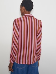 Monsoon Pink Solana Stripe Shirt - Image 2 of 4