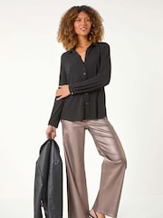 Svart - Roman Brillo Glitter Bluse - Bilde 2 av 5