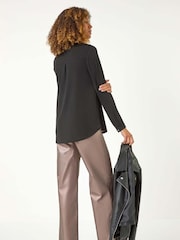 Svart - Roman Brillo Glitter Bluse - Bilde 3 av 5