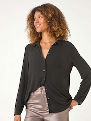 Svart - Roman Brillo Glitter Bluse - Bilde 4 av 5