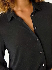 Svart - Roman Brillo Glitter Bluse - Bilde 5 av 5