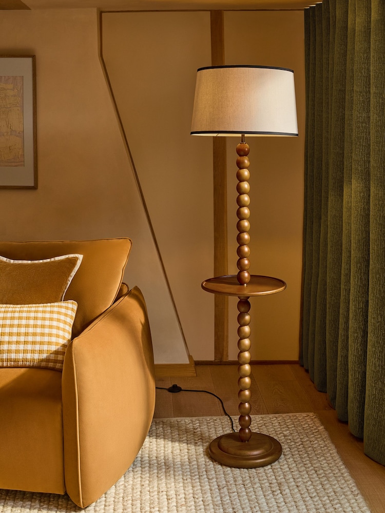 Natural Huxley Floor Lamp - Image 1 of 4