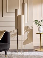 Champagne Gold Rico 3 Light Floor Lamp - Image 2 of 5