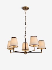 Brass Bentham 5 Light Chandelier - Image 5 of 5