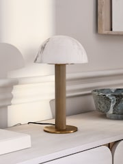 Brass Ebro Domed Table Lamp - Image 2 of 6