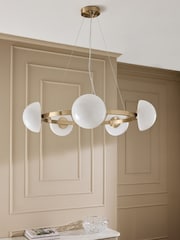 Brass Lambeth 5 Light Chandelier Ceiling Light - Image 2 of 5