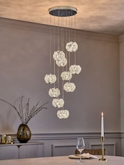 Chrome Fiori 10 Light Cluster Ceiling Light - Image 1 of 5