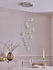 Chrome Fiori 10 Light Cluster Ceiling Light - Image 2 of 5