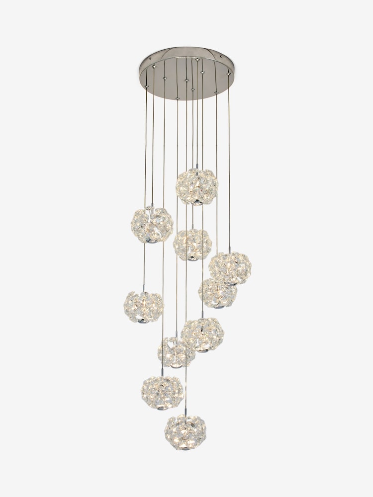 Chrome Fiori 10 Light Cluster Ceiling Light - Image 5 of 5