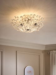 Chrome Fiori Flush Fitting Ceiling Light - Image 1 of 5