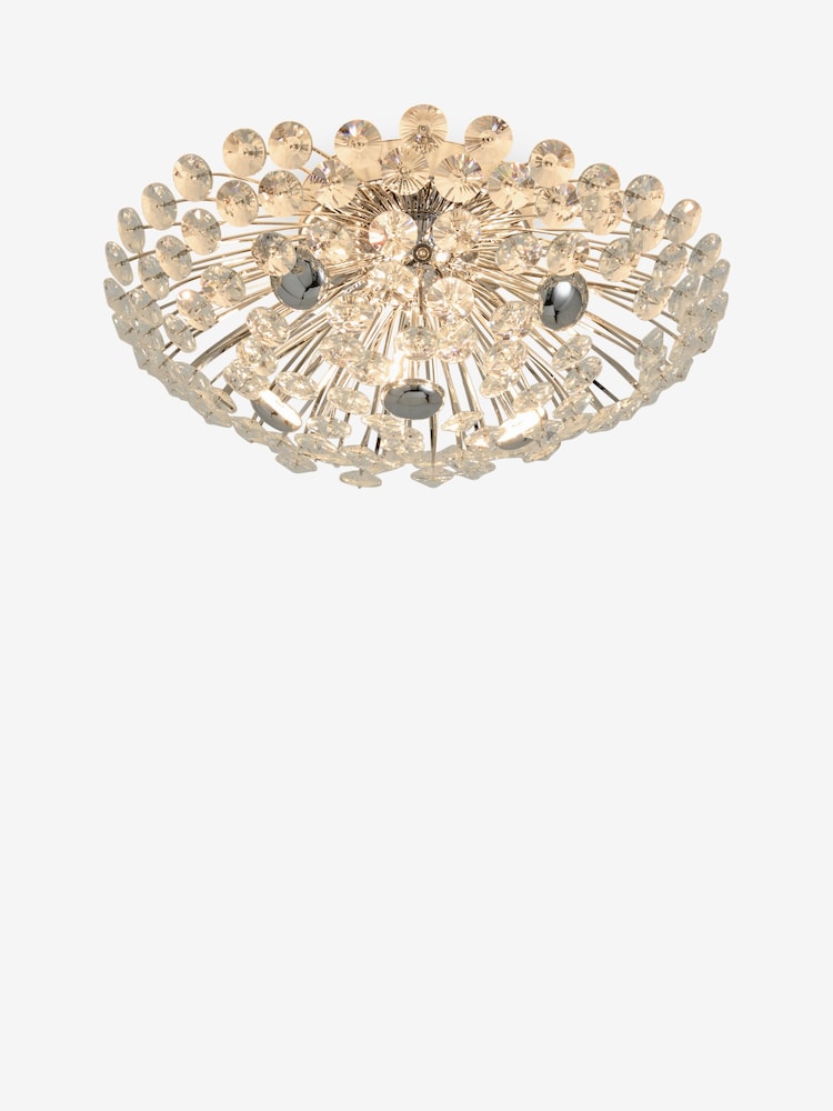 Chrome Fiori Flush Fitting Ceiling Light - Image 5 of 5