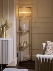 Brass Hertford Shelf Floor Lamp - Image 1 of 5