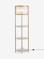 Brass Hertford Shelf Floor Lamp - Image 5 of 5