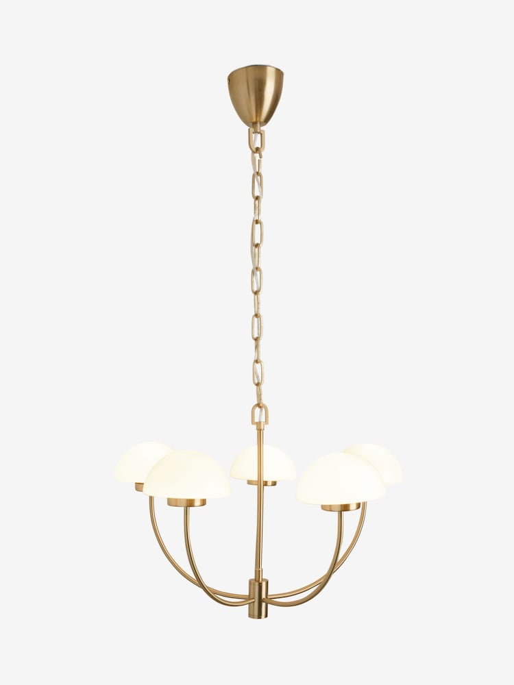 Brass Lambeth 5 Light Chandelier Ceiling Light Fitting - Image 1 of 3