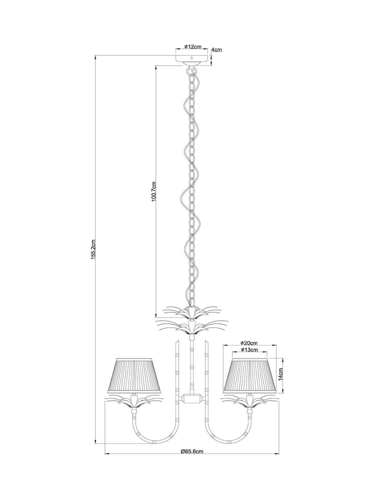 Chatsworth 3 Light Chandelier - Bild 3 von 3
