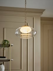 Brass Ebro Pendant Ceiling Light - Image 1 of 5