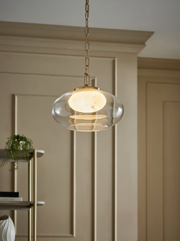 Brass Ebro Pendant Ceiling Light - Image 1 of 5