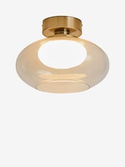 Brass Ebro Flush Fitting Ceiling Light - Image 1 of 2