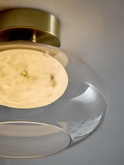 Brass Ebro Flush Fitting Ceiling Light - Image 3 of 5