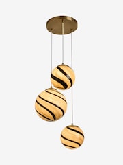 Brass Livia 3 Light Cluster Ceiling Light - Image 6 of 6