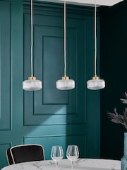 Brass Lexington 3 Light Pendant Ceiling Light - Image 2 of 5