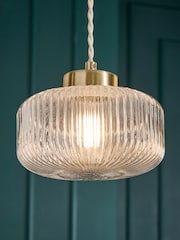 Brass Lexington 3 Light Pendant Ceiling Light - Image 3 of 5