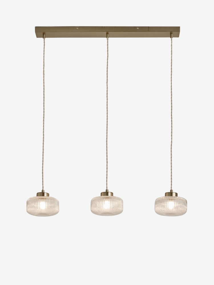 Brass Lexington 3 Light Pendant Ceiling Light - Image 6 of 6