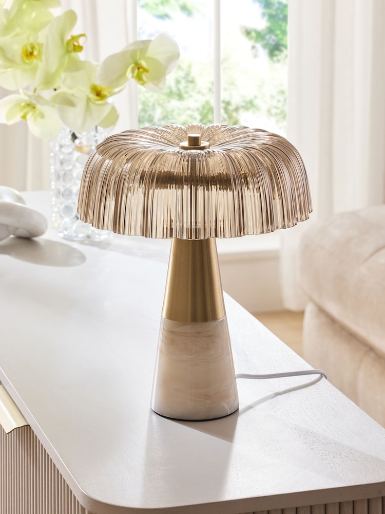 White Ferrara Table Lamp - Image 2 of 5