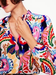 Boden Pink Ruffle Collar Blouse - Image 2 of 5