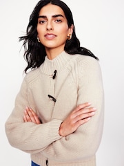 Boden Cream Chunky Wool Cardigan - Image 1 of 6