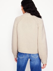 Boden Cream Chunky Wool Cardigan - Image 2 of 6