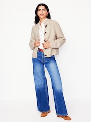 Boden Cream Chunky Wool Cardigan - Image 3 of 6