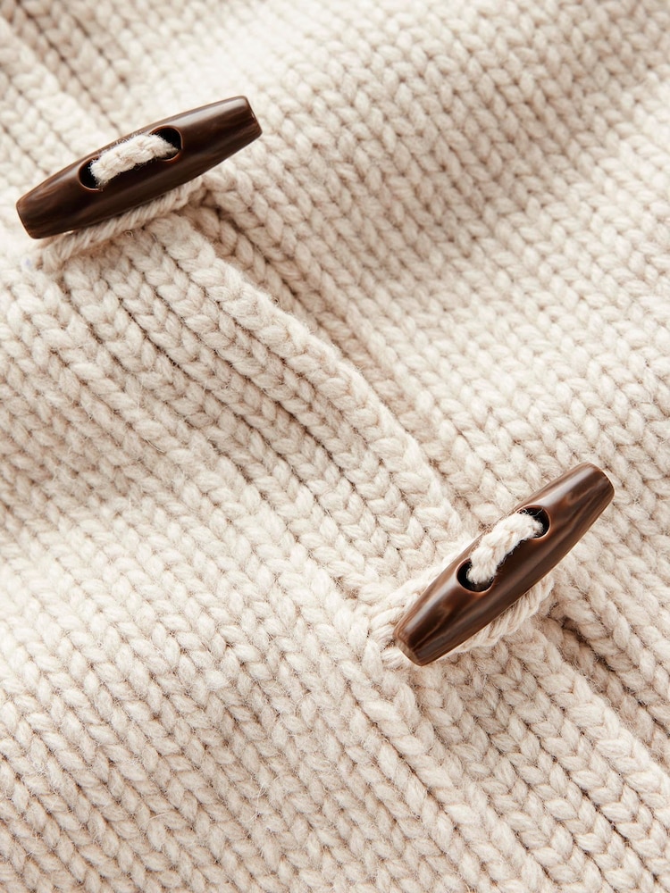 Boden Cream Chunky Wool Cardigan - Image 6 of 6