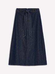 Boden Blue Denim Maxi 100% Cotton Skirt - Image 5 of 5