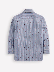 Boden Blue Hearts 100% Cotton Shirt - Image 2 of 3