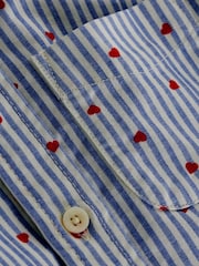 Boden Blue Hearts 100% Cotton Shirt - Image 3 of 3